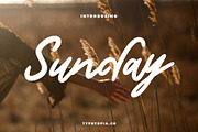 Sunday Handwritten Script Font, a Script Font by edukka (Thumbnail 1 of 7)