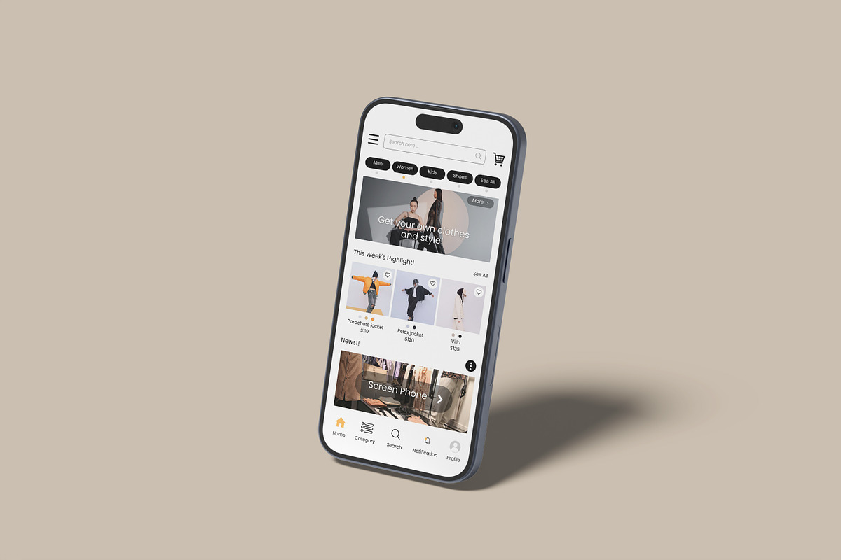 Phone Screen Mockup, an iPhone Mockup by rizalamora (Photo 8 of 11)