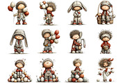 Whimsical Easter Kids, an Illustration by Designking (Thumbnail 3 of 5)