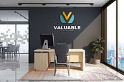 PSD Office Scene Modern Wall Mockup, a Product Mockup by Ayy (Thumbnail 11 of 17)