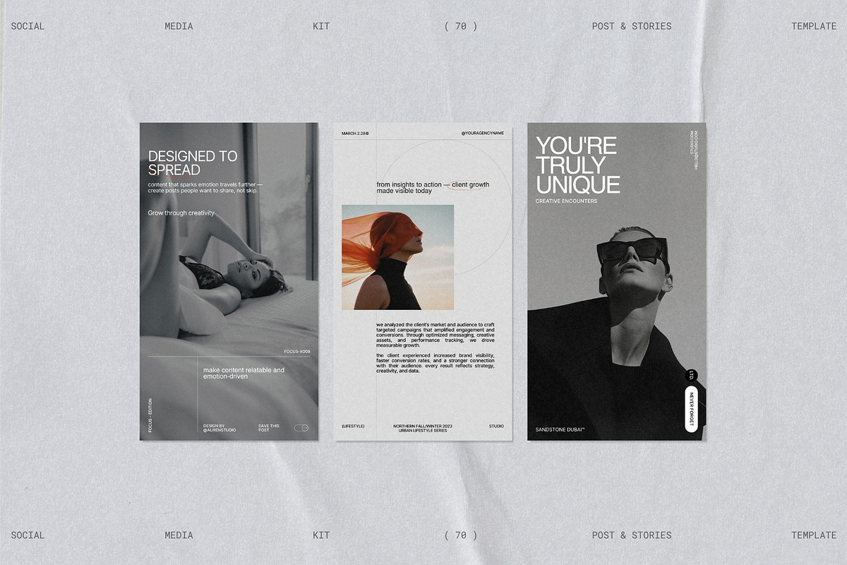 ELVO | Social Media Kit (I), a Social Media Template by Prapti Design (Photo 3 of 10)