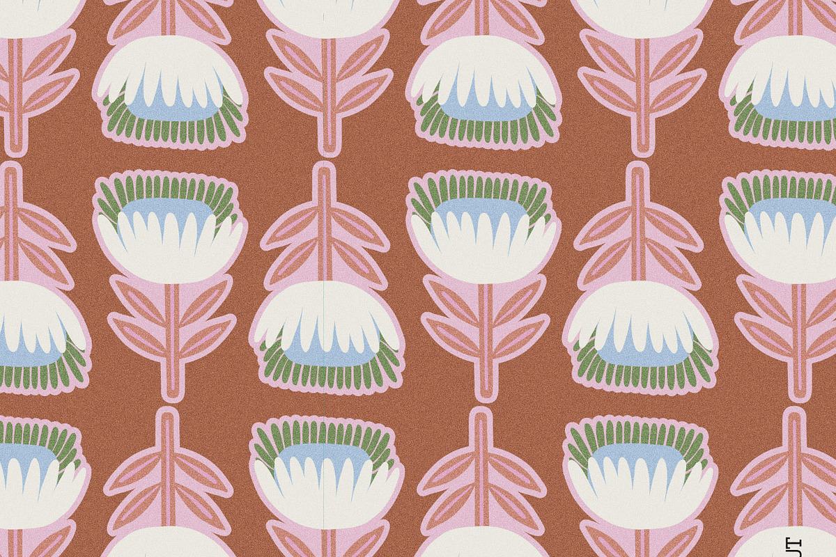 Fringe Bold Abstract Flower Pattern, a Pattern Graphic by likorbut (Photo 10 of 11)