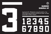 Bambino Numeral Set, a Serif Font by Port Design Company (Thumbnail 1 of 8)