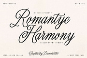 Romantyc Harmony, a Script Font by Damarletter (Thumbnail 1 of 8)