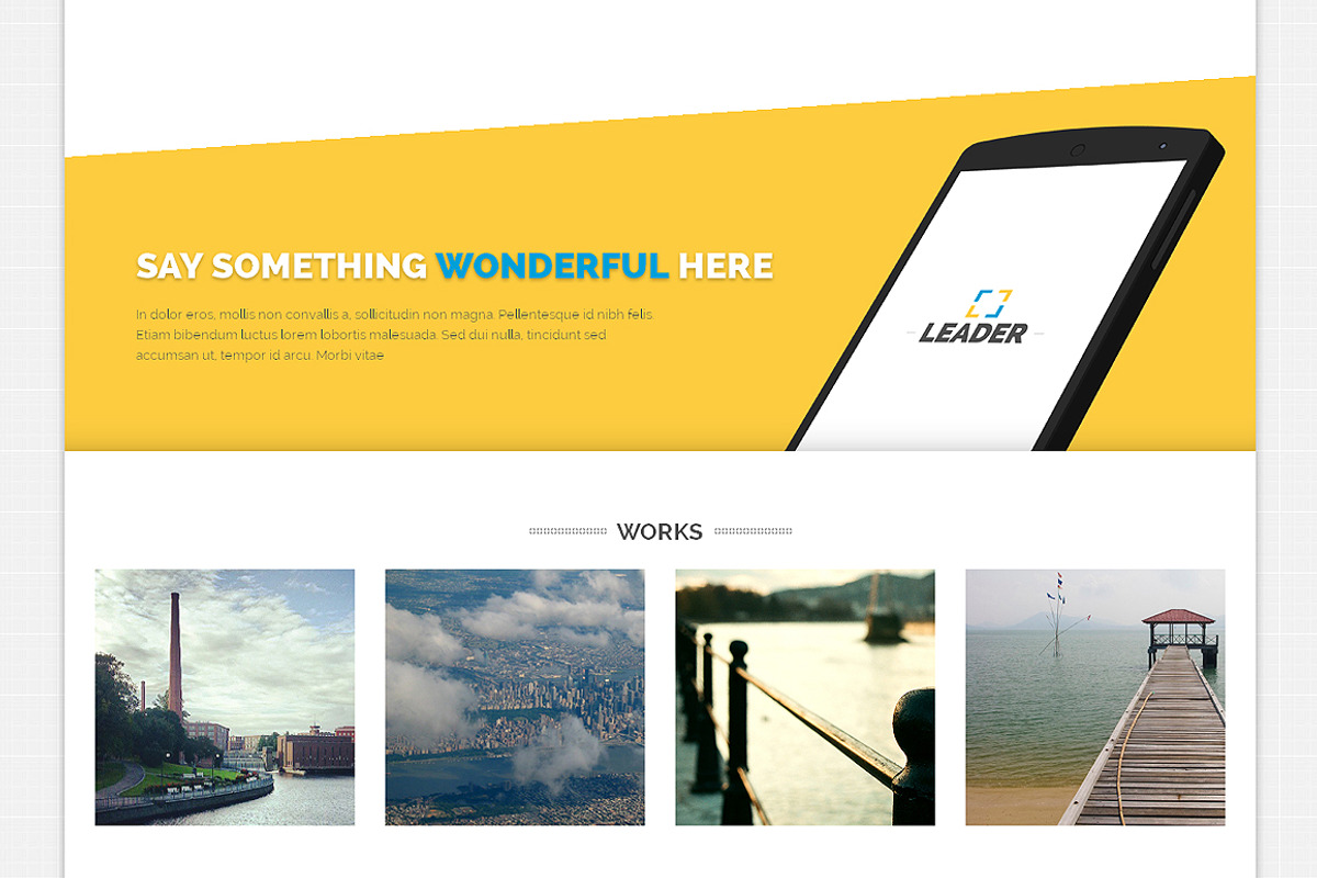 Leader Responsive Bootstrap Template, a Bootstrap Template by IceTemplates (Photo 3 of 4)