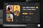 Romide - E-comerce Hero Header, an UI Kit Template by SquidPixey (Thumbnail 1 of 3)