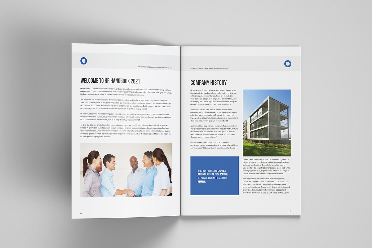 HR / Employee Handbook, a Brochure Template by azadcsstune (Photo 4 of 11)