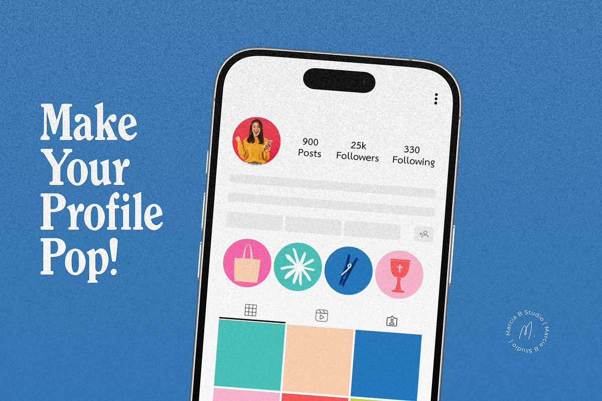 Instagram Highlight Icons 30+, a Social Media Template by Marcia B Studio (Photo 4 of 4)