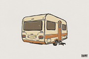 Vintage Camper PNG Design, Retro RV, an Illustration by SharpMarketplace (Thumbnail 1 of 4)