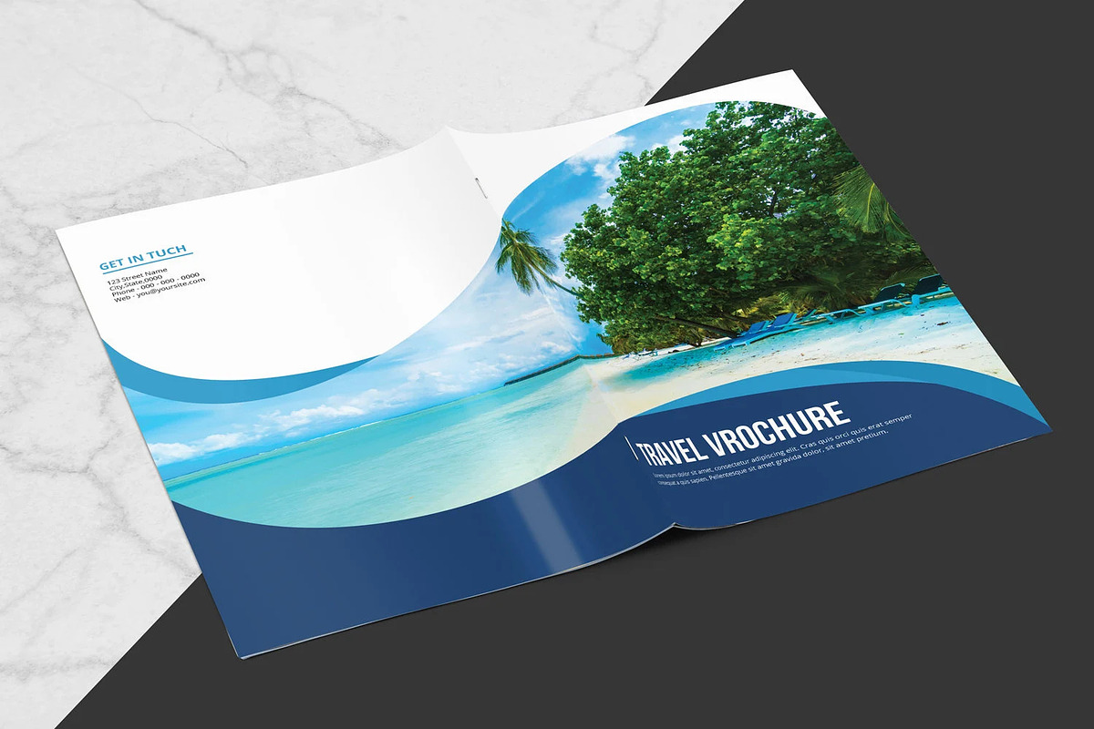 Travel Agency Brochure, a Brochure Template by Template Shop (Photo 2 of 6)