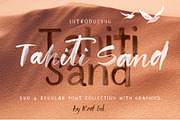 Tahiti Sand. Fonts & Graphics., a Script Font by Red Ink (Thumbnail 1 of 23)
