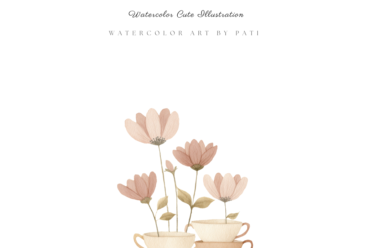 Fairy Garden Clipart Set, a Decorative Illustration by Pati Paints (Photo 8 of 12)