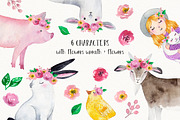 FARM ANIMALS watercolor set PART 1, an Animal Illustration by Natali Smolova (Thumbnail 6 of 7)