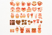 Watercolor Valentine's Day Clipart, an Illustration by Nicolle's Colorful Art (Thumbnail 5 of 7)