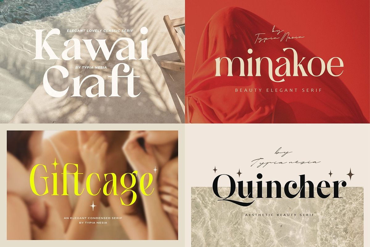Elegant Ligature Font Bundle