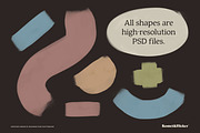 Painted Graphic Shapes for Photoshop, an Object Graphic by Komet & Flicker (Thumbnail 5 of 14)