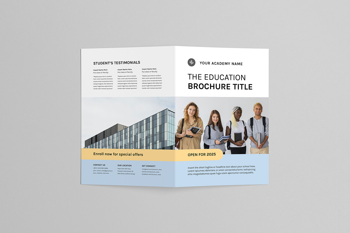Education Brochure | MS Word & Indd, a Brochure Template by Leaflove (Photo 3 of 5)