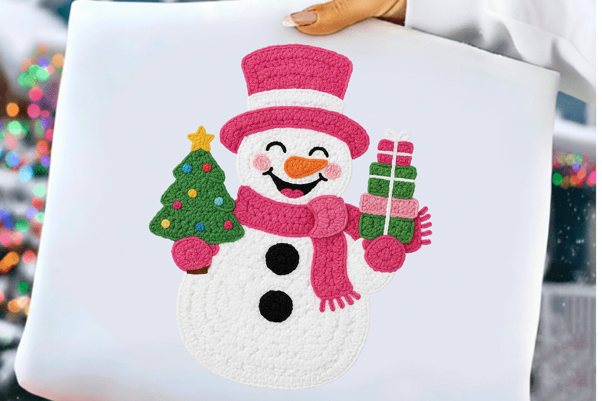 Christmas Snowman Png, Faux Yarn Png, an Illustration by Craft Nest (Photo 1 of 5)