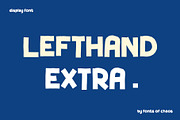 Lefthand extra font - display font, a Sans Serif Font by David is Creative (Thumbnail 8 of 8)