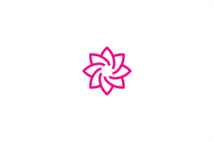 Lily star logo template.