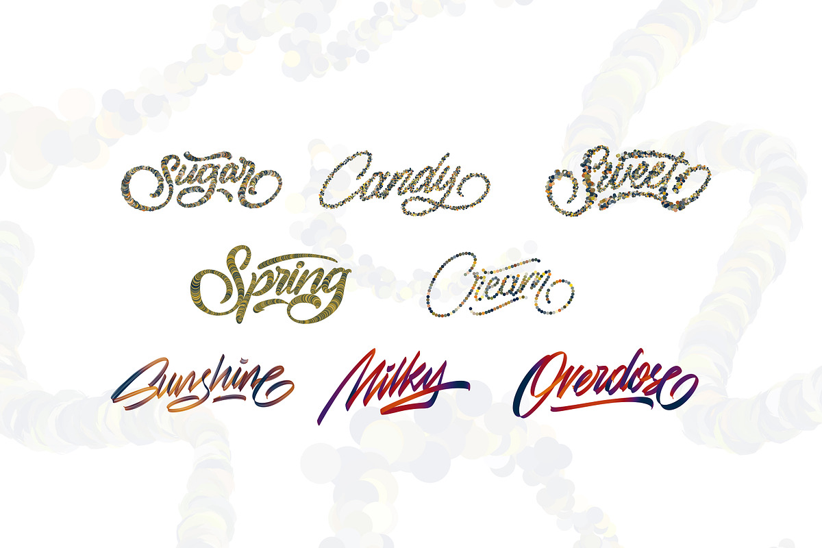 SALE! Sugar Lettering Brushes, a Brush Add-On by Bakeroner (Photo 4 of 4)