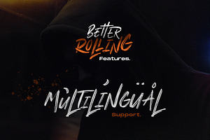 Better Rolling - Brush Font