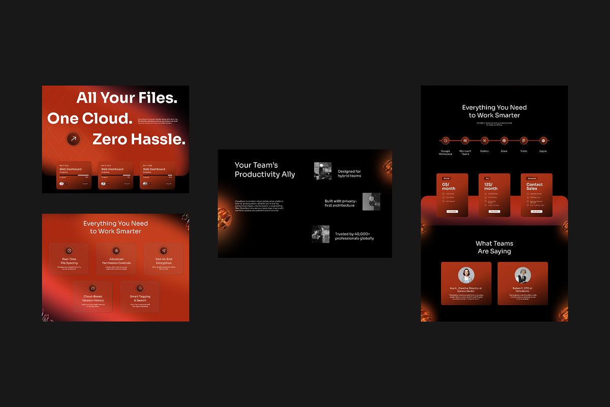 Figma SaaS Product Landing Page, a Landing Page Template by Musara (Photo 5 of 5)