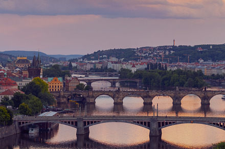 landscape with Vltava river, an Architecture Photo by Alliance Images