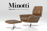 Minotti Blake-Soft lounge chair set, a Furniture 3D Model by WidhiMuttaqien (Thumbnail 1 of 3)