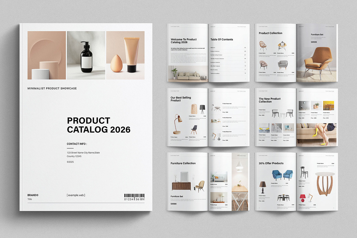 Product Catalog Template, a Brochure Template by E-Type (Photo 1 of 7)