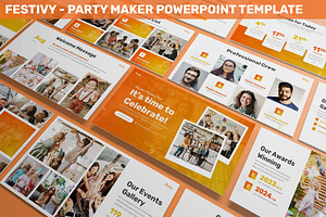 Festivy - Party Maker Powerpoint, a Presentation Template by SlideFactory