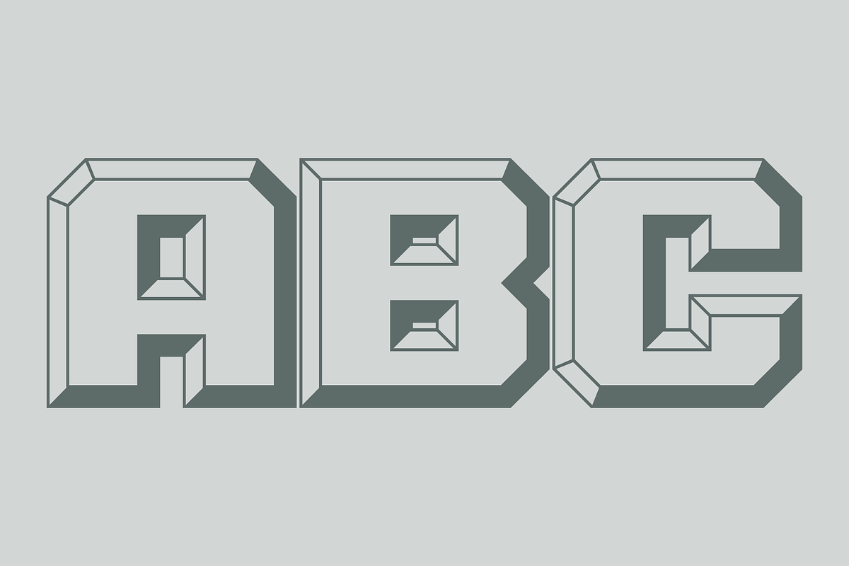 Chiseled Initials - Sans Serif Font, a Sans Serif Font by GG Design (Photo 2 of 11)