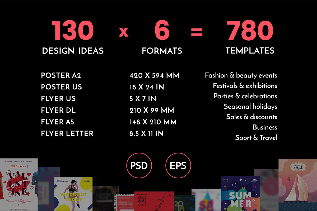 Flyer & Poster Template Bundle Sale, a Flyer Template by Amber Graphics (Photo 2 of 7)