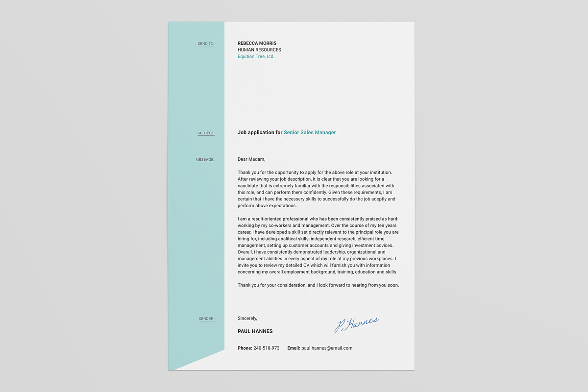 Hannes Resume CV & Business Card, a Resume Template by Jinro (Photo 2 of 5)