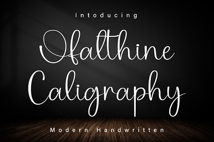 Ofalthine Caligraphy, a Handwritten Font by DN Creative
