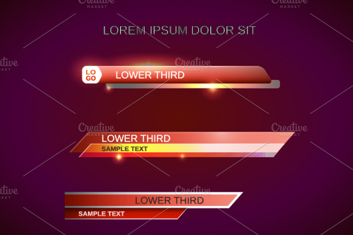 Lower thirds, a Work Illustration by El Design (Photo 3 of 5)