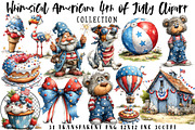 Whimsical Americana 4th of July Clip, an Illustration by OK Design (Thumbnail 1 of 6)