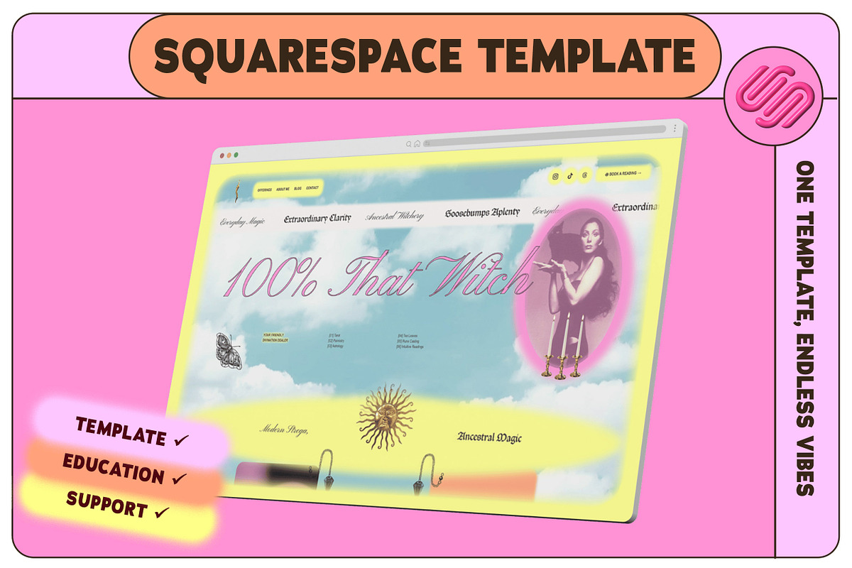 CHAMELEON Squarespace Template, a Squarespace Template by PEARLER (Photo 1 of 11)
