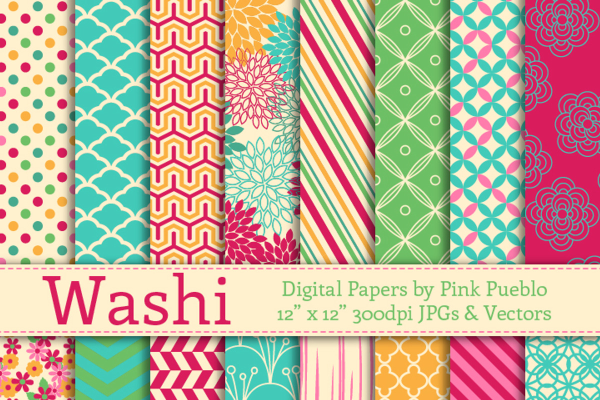 Washi Papers and Backgrounds