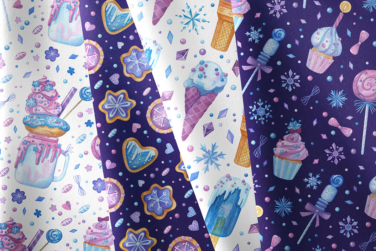 Frozen Sweets Clipart & Patterns, a Decorative Illustration by Valin Malin (Photo 12 of 13)