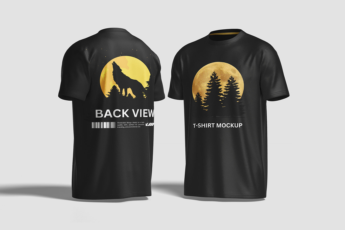 Realistic T-Shirt Mockup, an Apparel Mockup by graphiccrew (Photo 6 of 12)