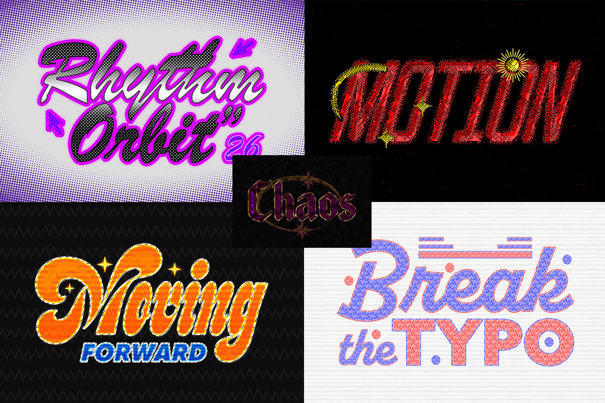 Retro Abstract Print Text Effect, a Layer Style Add-On by Matsero (Photo 3 of 4)