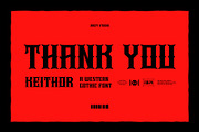 Keithor – Western Gothic Font, a Blackletter Font by Drizy (Thumbnail 10 of 10)