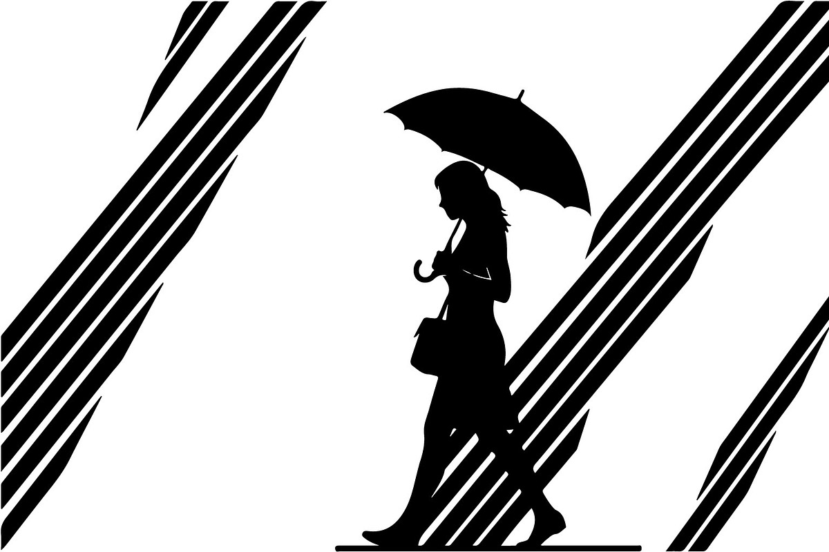 Women with Umbrella Silhouette Bundl, an Illustration by Designs_River (Photo 6 of 10)