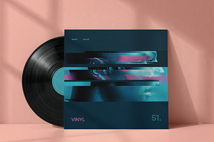 Vinyl Album Cover Mockup