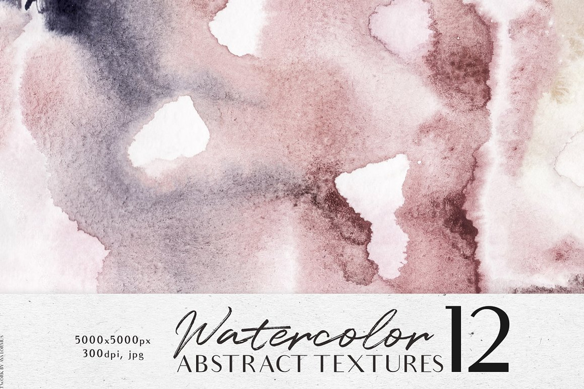 Mystical watercolor textures, a Texture Graphic by AyaLormus (Photo 4 of 15)