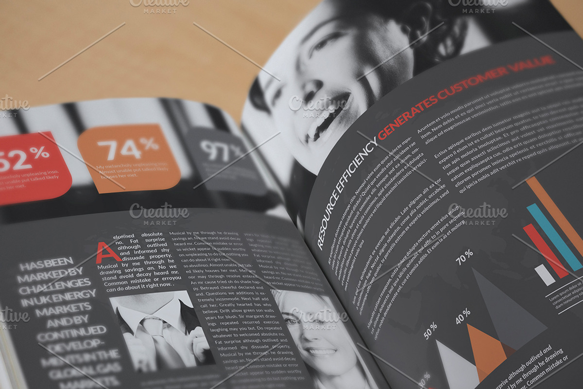 Annual Report A4 / US Letter, a Brochure Template by Mastergfx (Photo 7 of 11)