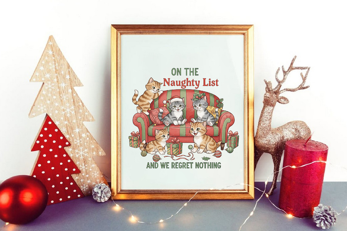 Vintage Christmas PNG, an Illustration by Designworld (Photo 5 of 6)