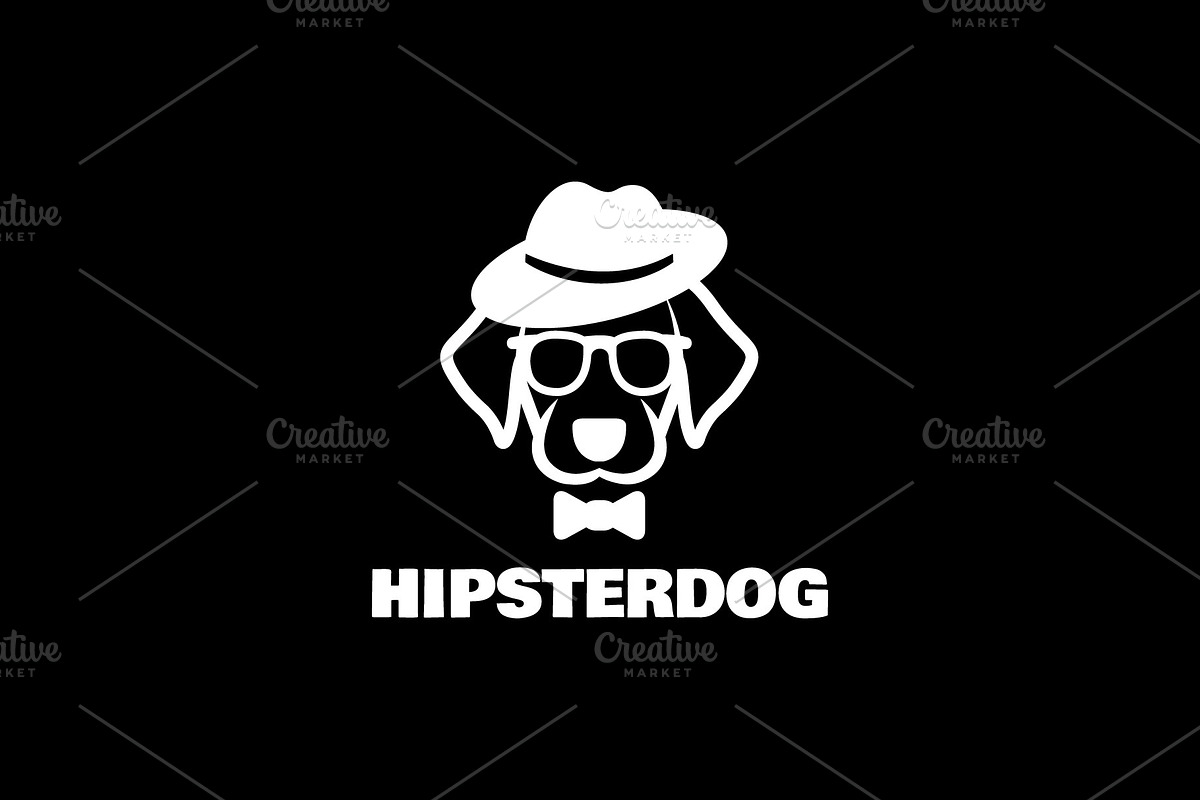 Hipster Dog - Mascot Logo, a Branding & Logo Template by ashenterprise (Photo 2 of 2)