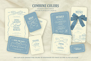 Blue dream wedding templates, a Stationery Template by Garden in frame (Thumbnail 7 of 9)